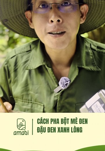 Cách pha ngũ cốc mè đen đậu đen xanh lòng