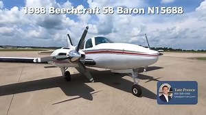 1988 Beechcraft 58 Baron Loaded 58 Baron with lots of great upgrades! BRAND NEW INTERIOR! Garmin GTN750Xi, Garmin GTN650Xi, Garmin GMA350 Remote Audio Panel, Radar displayed on GTN750Xi, ADS-B Traffic, XM Weather, GTX345R Transponder, NEW Customer Leather Diamond stitched interior & LED Lights. Know what you are buying with a 5/1/2025 TEXTRON Service Center Annual Inspection! Full Listing: https://airmart.com/aircraft/beechcraft-58-baron-n15688/ | AirMart Inc. - Aircraft Sales and Brokerage