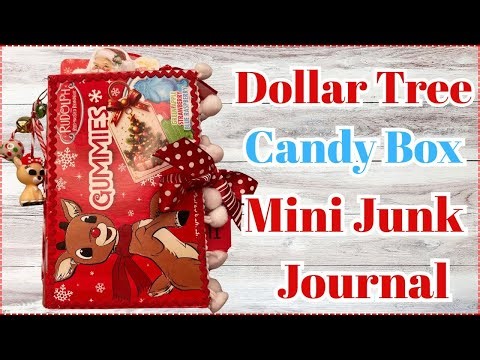 DOLLAR TREE CHRISTMAS CANDY BOX JUNK JOURNAL