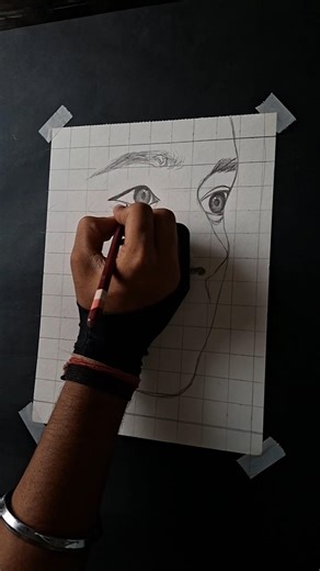 Part1–Realistic Portrait Sketch Tutorial Follow for Part 2.”#viral #art #shorts #ytshorts #trending