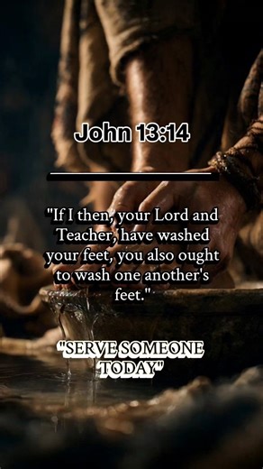 "I have set you an example..." - Jesus (John 13:15) He didn't just tell us what to do. He showed us. True love serves. True leadership kneels. #Example #JesusExample #ChristLike #ImitateChrist #ChristianDiscipleship #SpiritualGrowth #BibleStudy #GodsWord #bibleverse | Daily Grace - Teng Kyu Channel