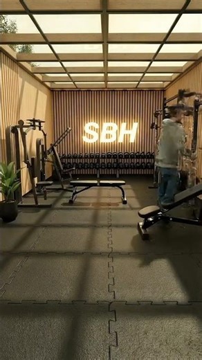 Underground Private Gym Build! 😱🔥 #diy #gym#ytshorts #foryou #trending #shortsfeed #viralvideo