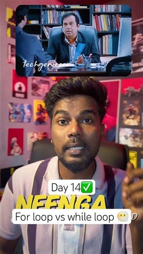FOR Loop vs WHILE Loop Explained with Real-Time Example😌 #java #forloop #whileloop #coding