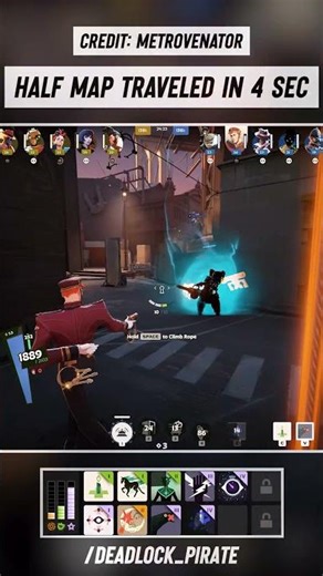 4 sec to travel half of the map 🚪🏃‍♂️🚪 ft. ‪@Psychotryptamine‬ #deadlock #deadlockclips