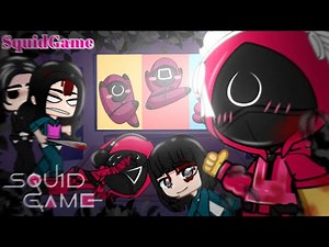 squid​ game​ React​ to Squid​ Game​ pink Soldiers daily life|Squid​ Game​ Animation​| Gachaclub🐙🌧️