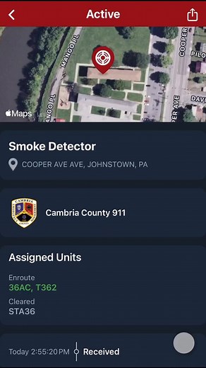 Smoke detector | Cambria Scanner Alert
