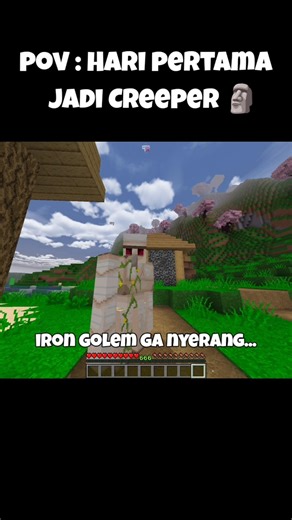 HARI PERTAMA JADI CREEPER DI MINECRAFT 🗿