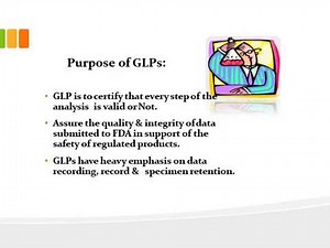 GLP Good Laboratory Practices