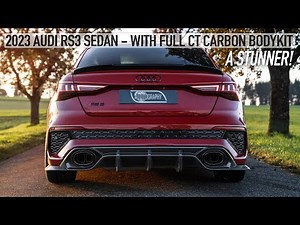 WOW! 2023 AUDI RS3 SEDAN CT CARBON BODYKIT - EVEN MORE GORGEOUS - In Detail, Accelerations and more