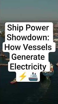 Ship Power Showdown: How Vessels Generate Electricity ⚡🚢