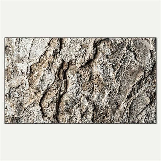Cracked Limestone TV Frame Art | Aged Bone Venetian Plaster | 4K/8K for Smart TV Background - Etsy
