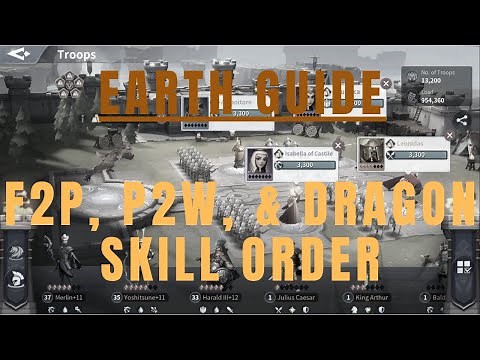 Infinity Kingdom | Complete Guide To Earth Marches: F2P, P2W, & Dragon Skill Order