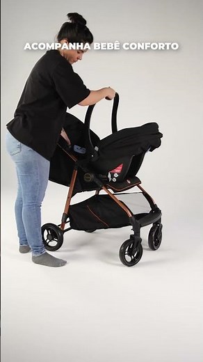 Carrinho de Bebê Lui 22 Burigotto com Bebê Conforto 🚗👶Passeio e transporte desde recém-nascido