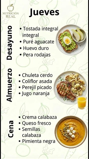 ¿Buscas un menú saludable para esta semana ? 🍎✨