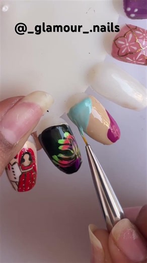 Spider gel easy nail art tutorial #nailartforbeginners#simplenails#nailtutorial