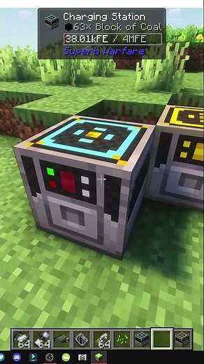 HOW TO USE the charging station in MINECRAFT with SUPERB WARFARE