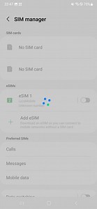 eSIM problem