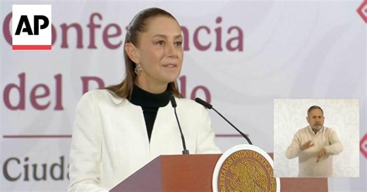 Earthquake interrupts briefing by Mexico President Claudia Sheinbaum