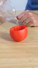 A cup that will spill if you don't fill it enough