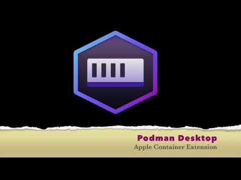 Podman Desktop apple container extension