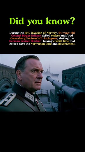 The Shot That Saved Norway: How One Old Fortress Sank a Nazi Cruiser