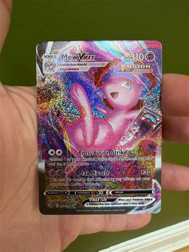 Mew VMAX Rainbow Proxy Card 269/264 HP310 – Fusion Strike Holo – Pokémon - Etsy