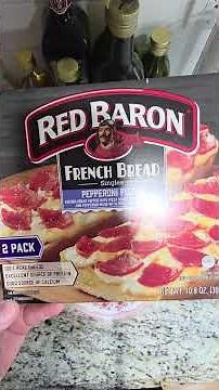 Red Baron French Bread Pepperoni Pizza(Air Fryer) Review Part 1 #pizza #pizzalover