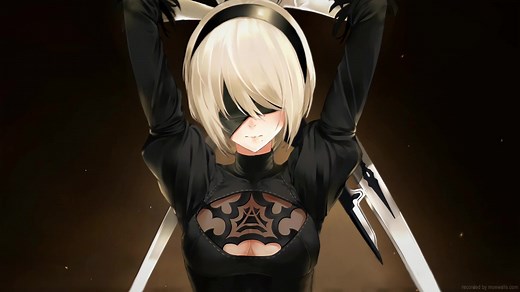 2B Dual Swords NieR: Automata Live Wallpaper - MoeWalls