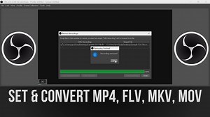 How to use obc to converter video from mkv to mp4