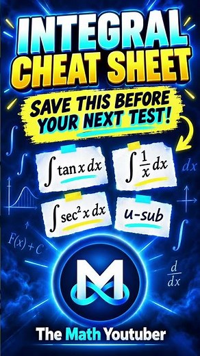 15 Integrals You Should Know Before Your Calculus Test