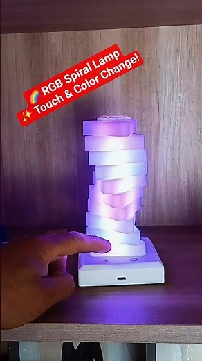 This RGB Spiral Lamp Will Transform Your Room! 🌈✨ #shorts