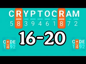 CRYPTOGRAM level 16 17 18 19 20