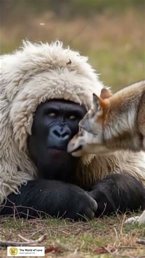 Wolf Approaches a Gorilla—Gets Blasted Away by the Gorilla’s Roar Technique