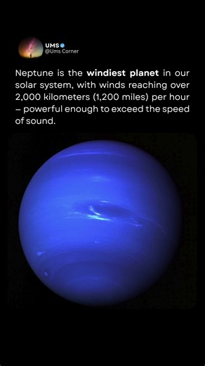 Neptune's Winds Are Faster Than Sound #neptune