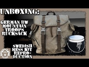 Varusteleka Unboxing: German BW Mountain Troops Rucksack (Surplus) & Reproduction Swedish Mess Kit