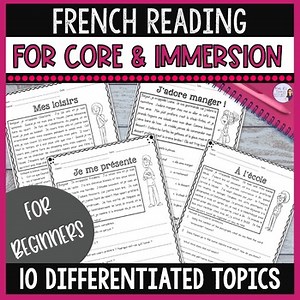 French reading comprehension: core French & immersion COMPRÉHENSION DE LECTURE