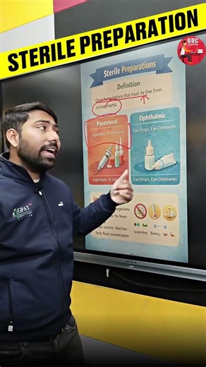 STERILE PREPARATION💊 Parenterals & Opthalmic Preparation | Sterile Dosage Form #steriledosageform