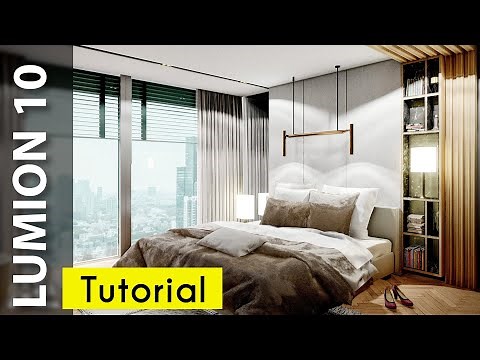 Lumion 10 Realistic Interior Tutorial #26 Bedroom