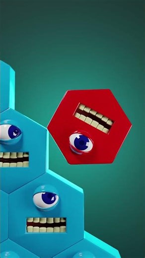 Hexa Monster’s Endless Descent 😱 | Creepy Horror Loop Animation