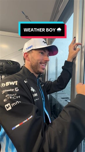 next time you want rain... you know who to call 📞☔️ throwback to Pierre summoning the rain in 2024 #f1 #alpinef1 #pierregasly