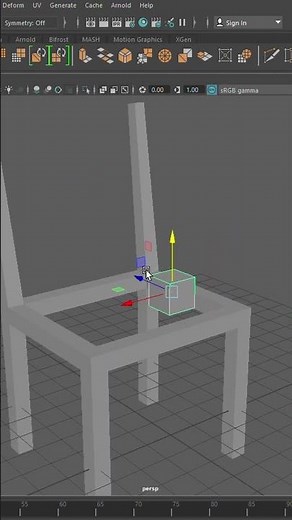 Easy chair model building | Maya 2026