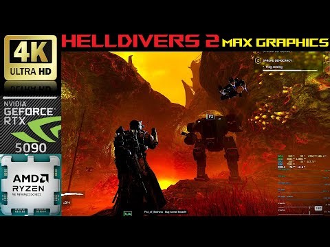 [4K] HELLDIVERS 2 - Nvidia RTX 5090 AMD Ryzen 9950x3D #gaming #helldivers2 #viral #4k #fyp #pcgaming