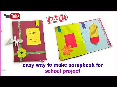 how to make scrapbook for school project | scrapbook ideas | #scrapbook
