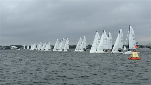 Start of race 7 at the 2025 J/70 North American Championship. | J/70 International Class Association