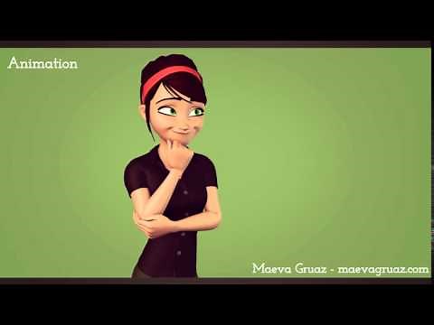 Maya Animation Girl Laughing - Animated Mery - Maeva Gruaz