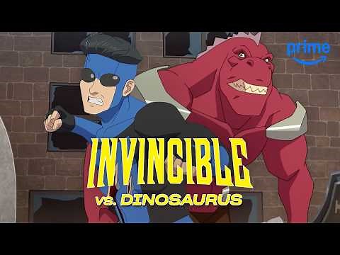 Invincible vs. Dinosaurus | Invincible Season 4 | Clip | Prime Video