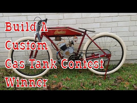How To Build & Weld A Custom Motorized Bicycle Gas Tank Contest Winner