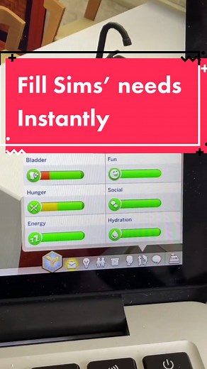 How to fill your Sims’ needs (with a cheat) #sims4 #foryou #cheat | how to fill needs in sims 4