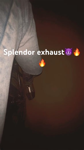 Splendor exhaust fully modified 2007 model splendor#splendormodified #exhaust #rider