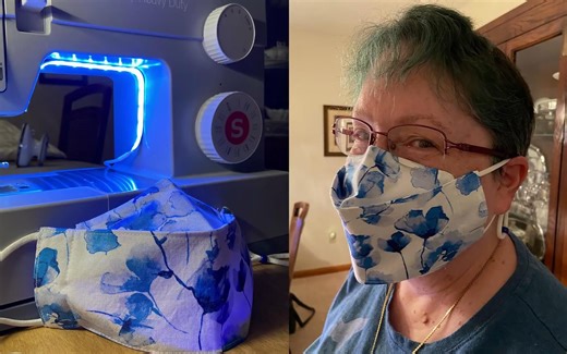 布艺 3D Face Mask tutorial No fog nose wire Adjustable ear loops